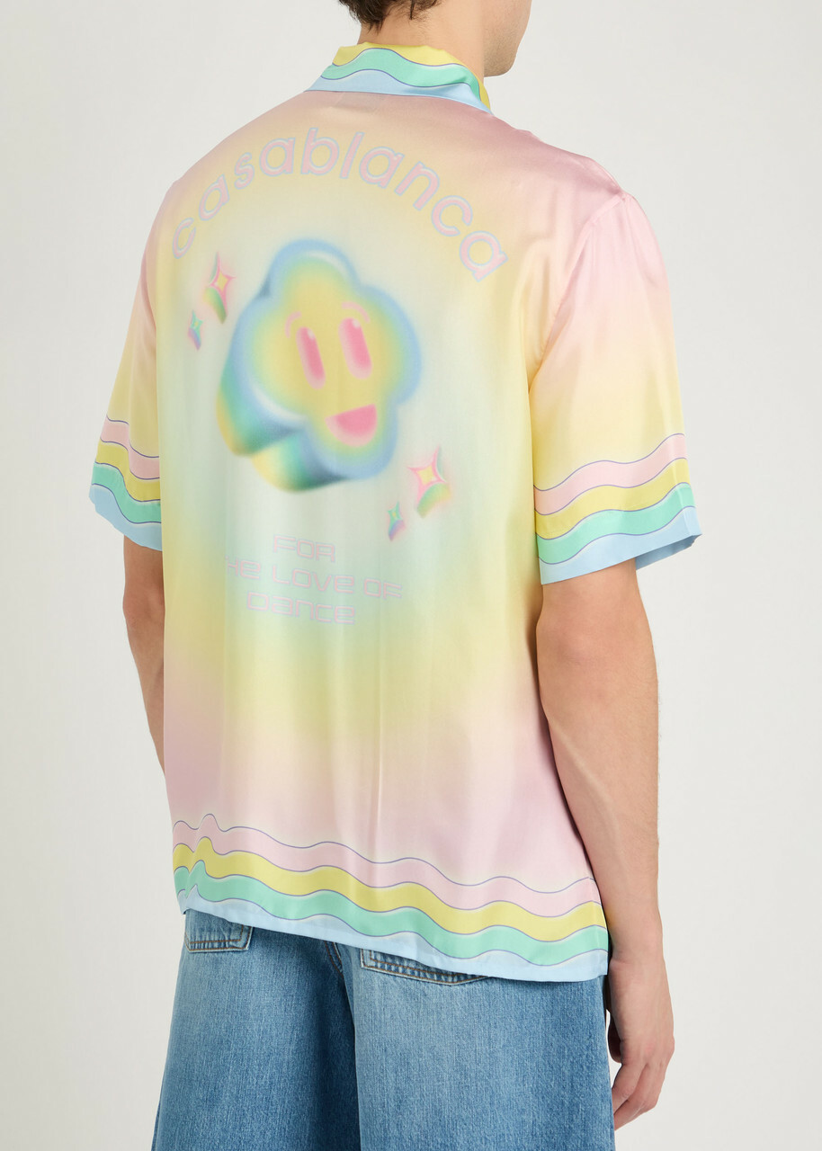 Casablanca The Love Of Dance Printed Silk Shirt Multicoloured 1