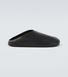 The Row Hudson leather mules