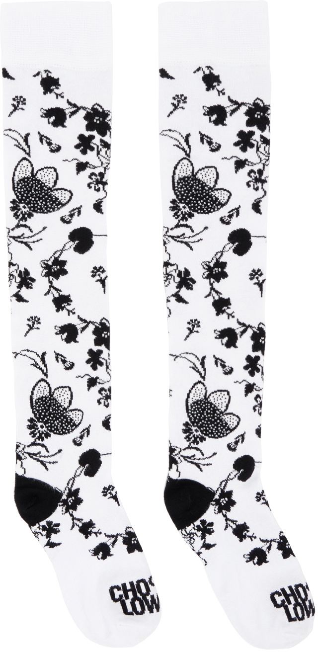 【関税込み】Chopova Lowena レッド Crochet Net ソックス Chopova Lowena Red Crochet Net Socks Chopova Lowena
