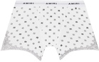 AMIRI Two-Pack White MA Paisley Boxer Briefs