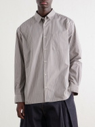 A.P.C. - Malo Striped Cotton-Poplin Shirt - Gray