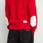 Team Ikuzawa Men's Elbow Patch Logo Sweatshirt in Red