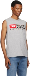 Diesel Gray T-Bisco-Divstroyed Tank Top
