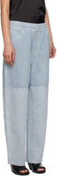AMOMENTO Blue Drawstring Jeans