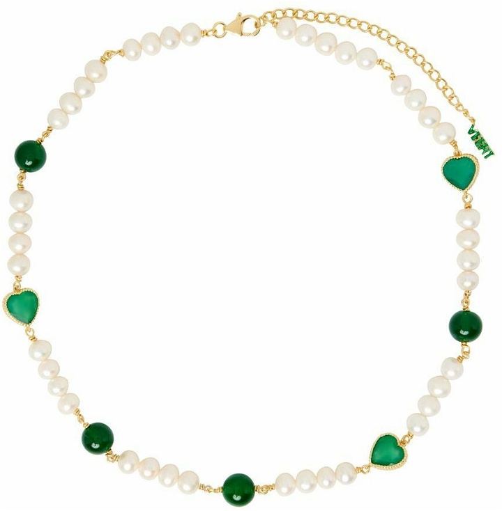 Photo: VEERT Green & White Onyx Pearl Necklace