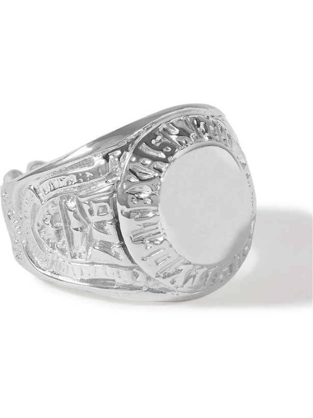 Photo: MARTINE ALI - Champion Sterling Silver Signet Ring - Silver