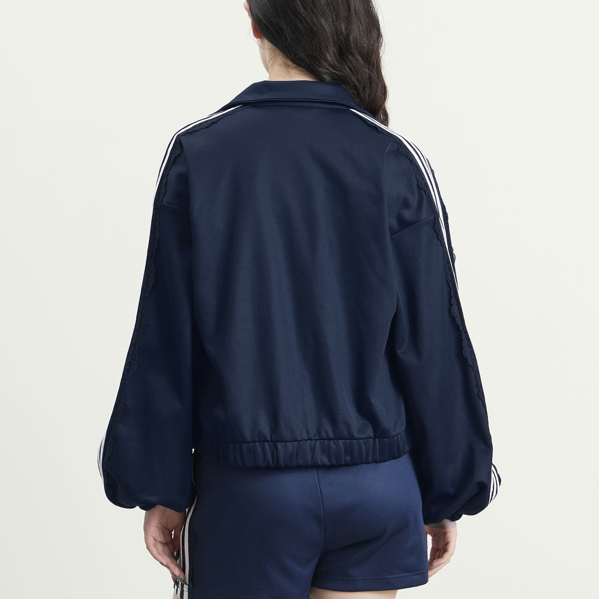 Adidas Women's Lace Oversized Track Top in Collegiate Navy