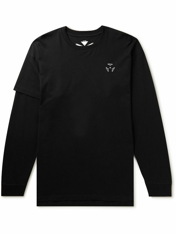Photo: ACRONYM - Printed Layered Cotton-Jersey T-Shirt - Black