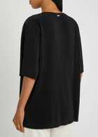 Herno Jersey Plissé T-shirt Black