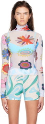 FENSI SSENSE Exclusive Purple Psychedelic Daisies Cover-Up