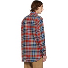 Engineered Garments Red Plaid Work Shirt