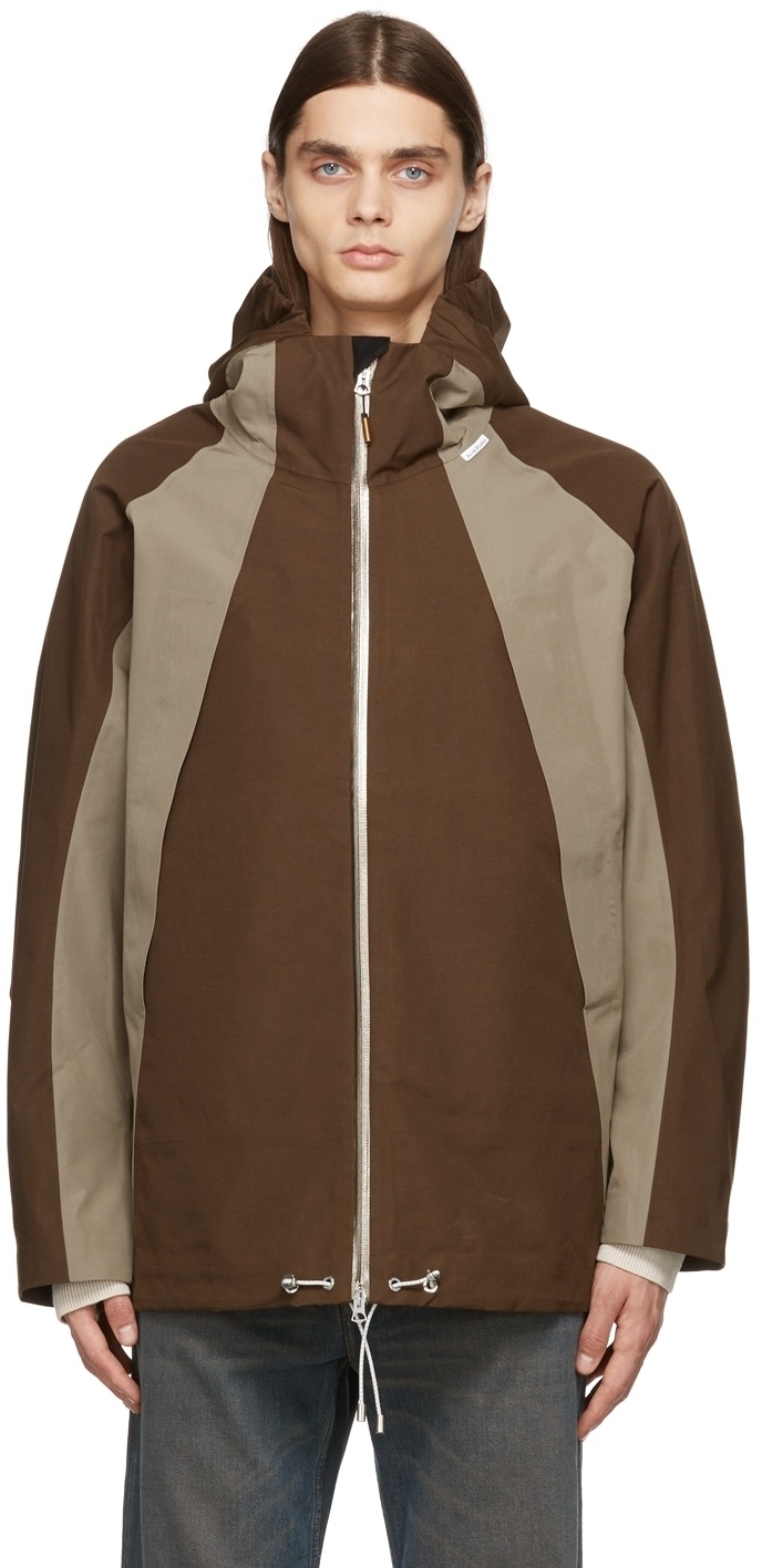 Photo: Acne Studios Brown & Taupe Unlined Parka Jacket