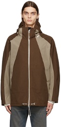 Acne Studios Brown & Taupe Unlined Parka Jacket