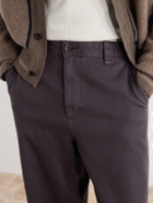 Corridor - Wide-Leg Cotton-Twill Trousers - Brown