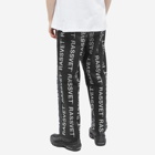 PACCBET Men's All Over Logo Pants in Black