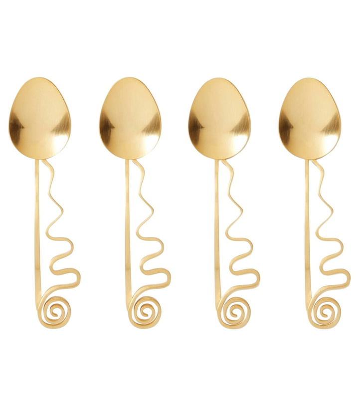 Photo: L'Objet Spirale set of 4 cocktail spoons