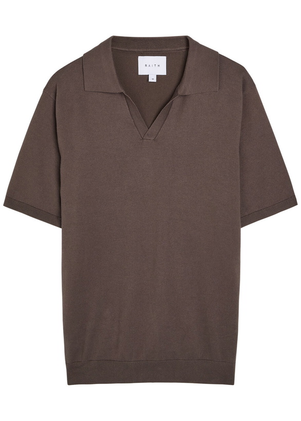 Photo: Raith Priva Cotton Polo Shirt Dark Brown