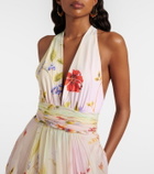 Roberto Cavalli Floral silk gown