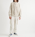 Isabel Marant - Jiarrenh Oversized Cable-Knit Wool-Blend Sweater - Neutrals