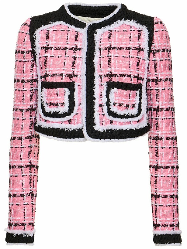 Photo: DSQUARED2 - Bouclé Collarless Cropped Jacket