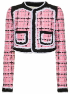 DSQUARED2 - Bouclé Collarless Cropped Jacket