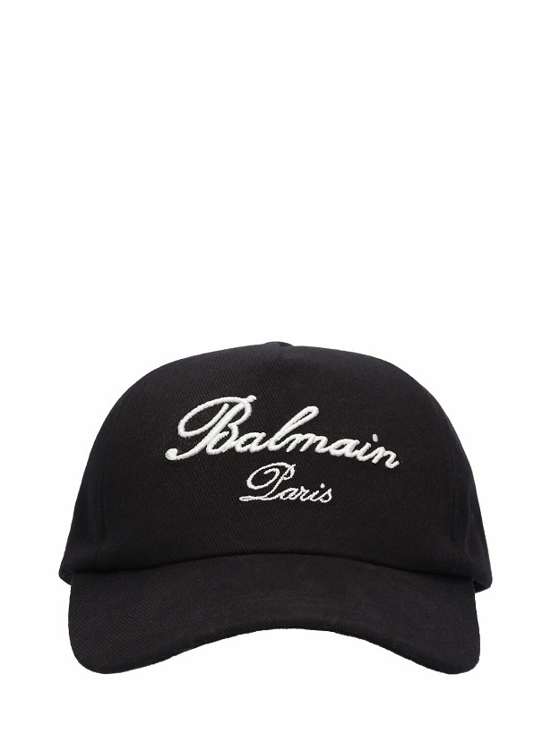 Photo: BALMAIN - Logo Cotton Baseball Cap