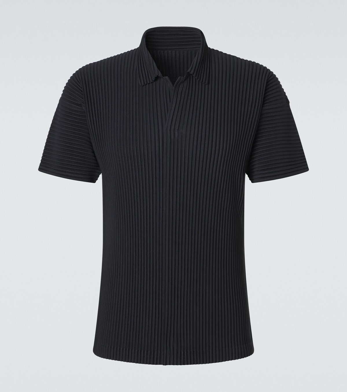 Homme Plissé Issey Miyake Basics pleated polo shirt