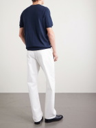 Kiton - Knitted Cotton T-Shirt - Blue