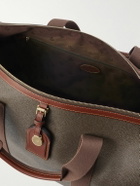 Mulberry - Heritage Medium Clipper Leather-Trimmed Scotchgrain Weekend Bag