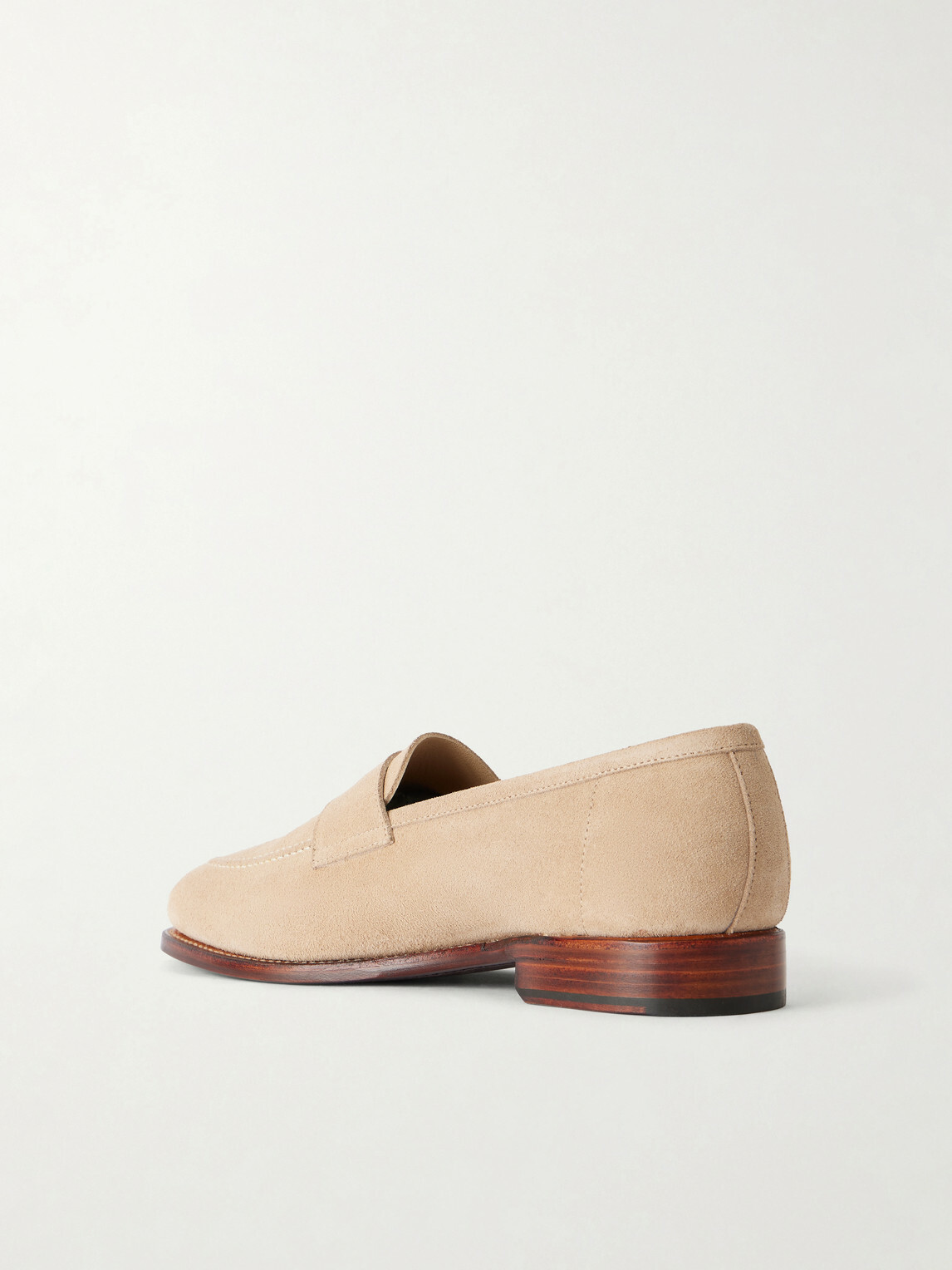 MORJAS - Suede Penny Loafers - Neutrals