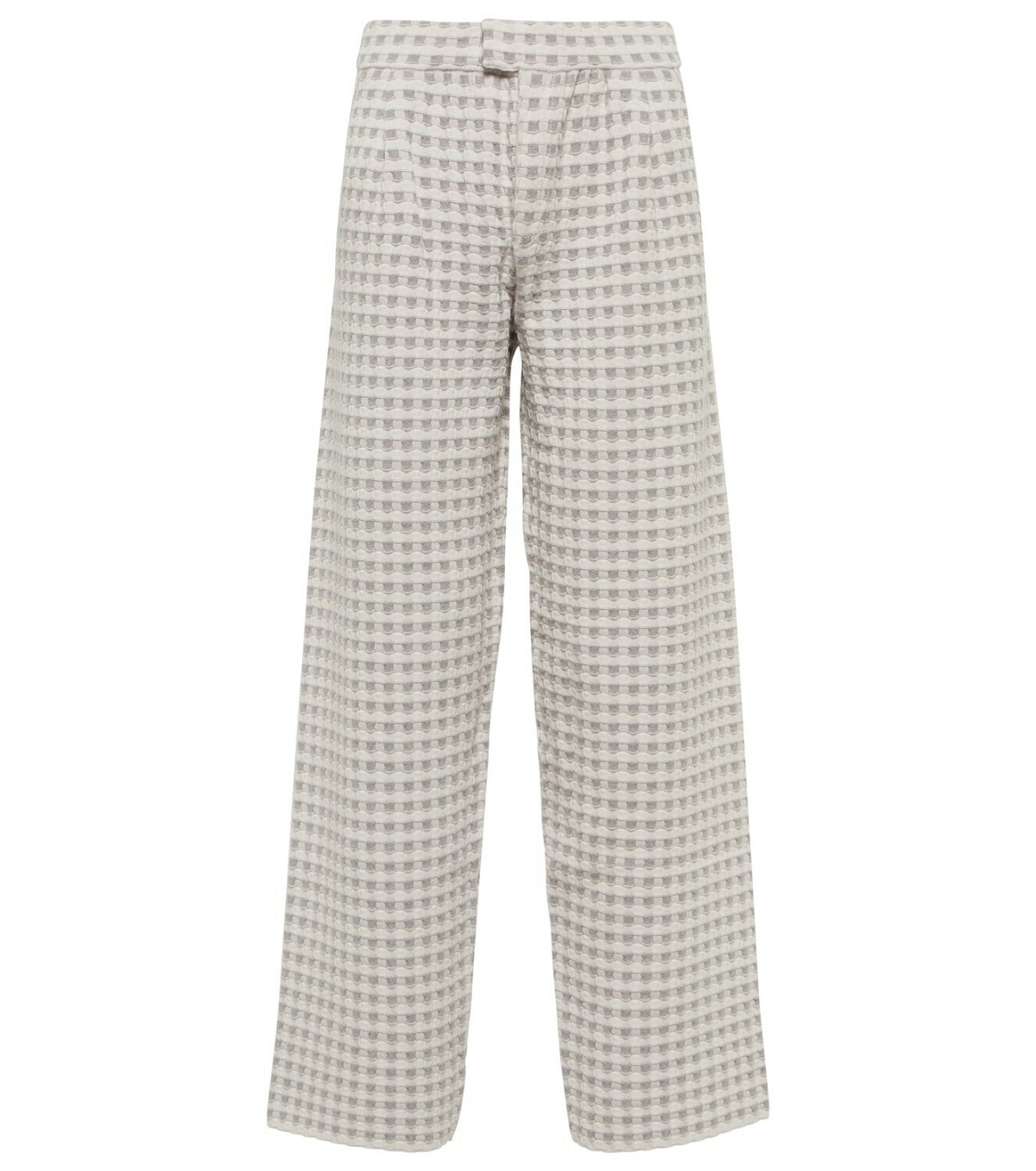 Photo: Barrie Basket-knit cashmere and cotton pants