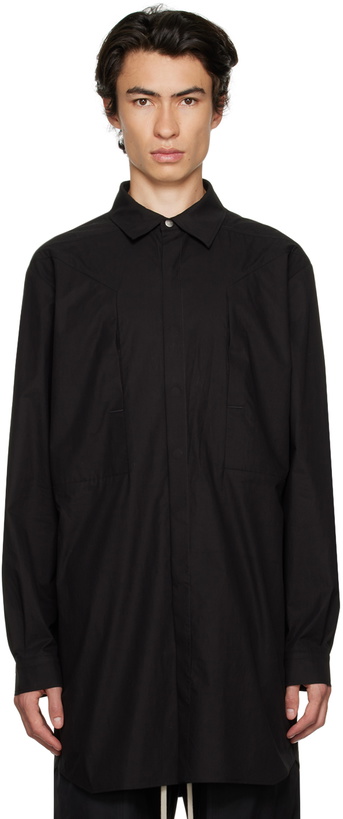 Photo: Rick Owens Black Fogpocket Jumbo Shirt