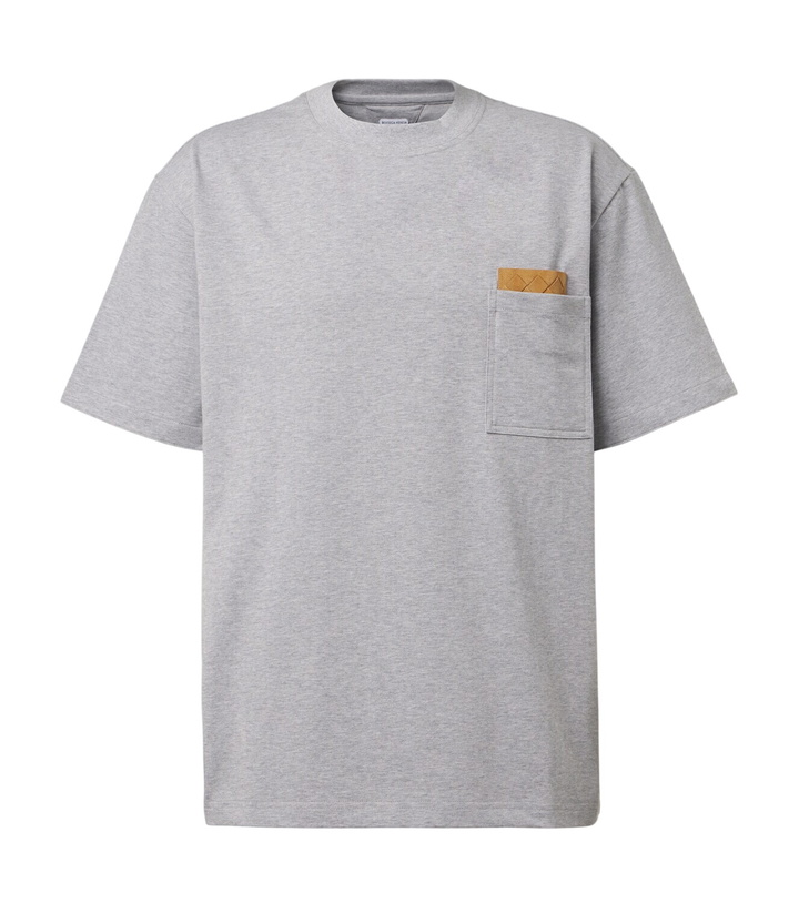 Photo: Bottega Veneta Intrecciato cotton-blend jersey T-shirt