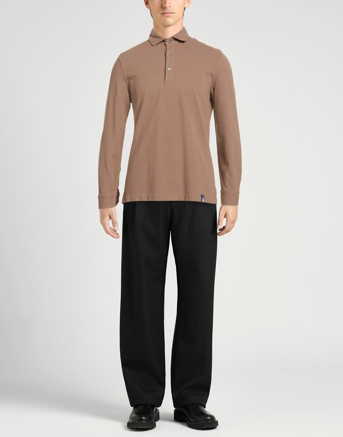 Drumohr Mens Polo shirt in Camel
