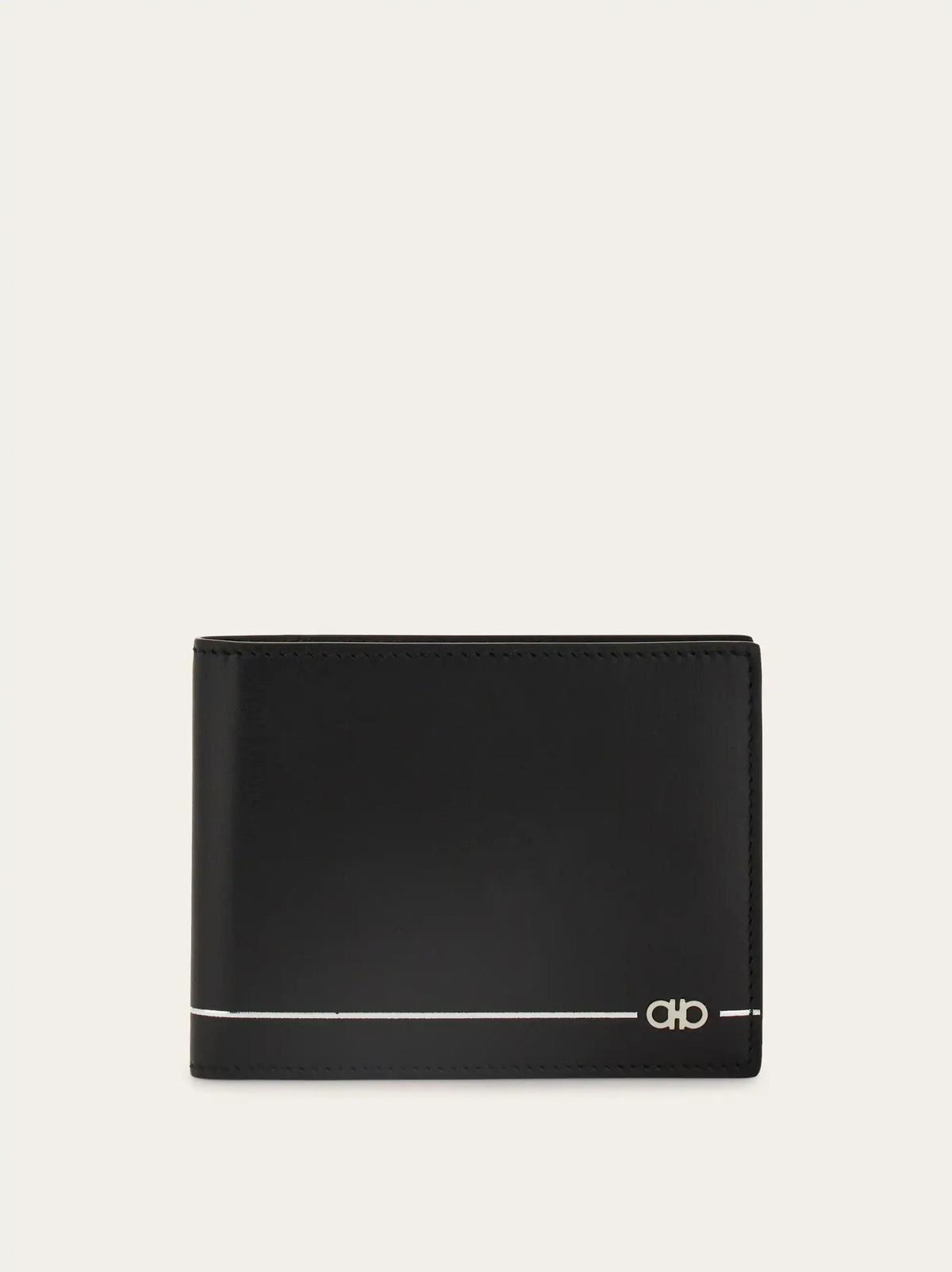 Ferragamo Mens Gancini wallet in Black