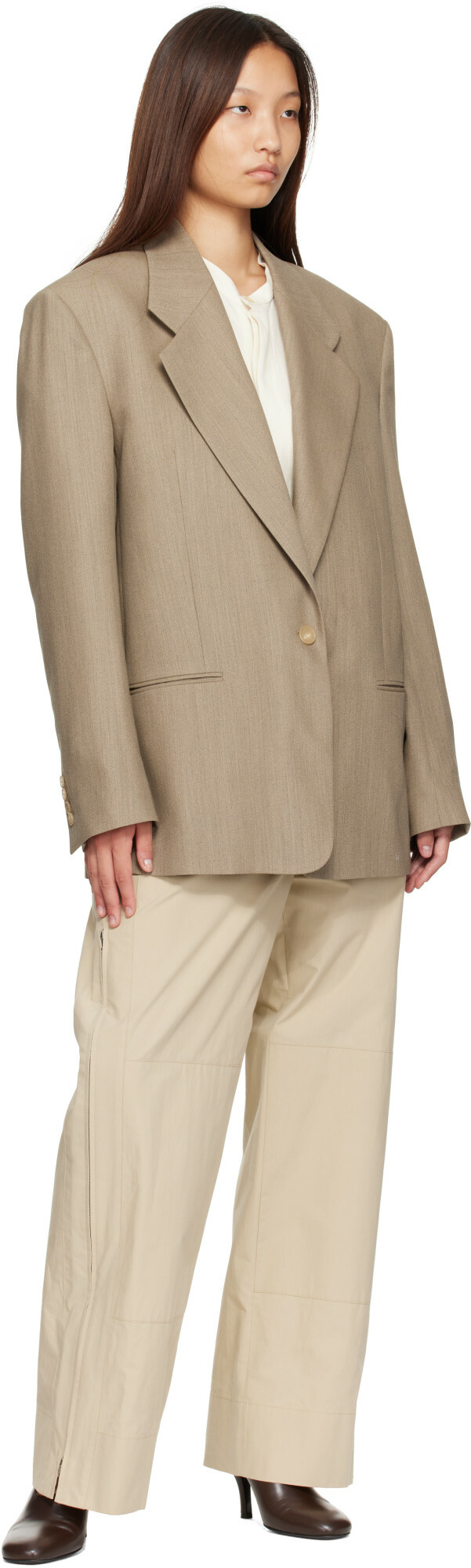 Calvin Klein Collection Beige Gemma Trousers