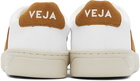 VEJA White & Tan Urca Sneakers