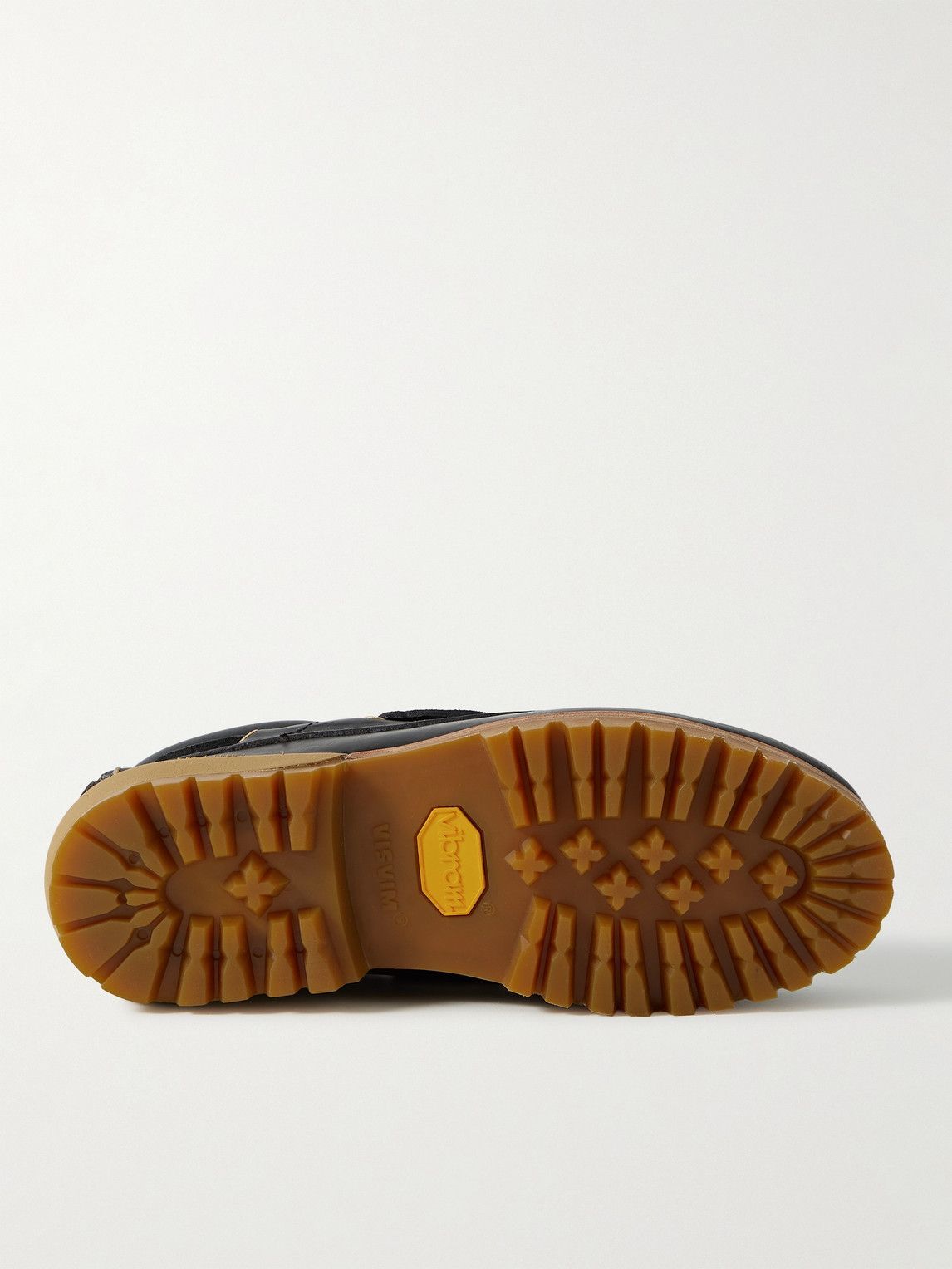 Visvim - Wallace Deck-Folk Leather Boat Shoes - Black Visvim