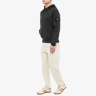 Stone Island Men's Garment Dyed Popover Hoody in Charcoal