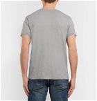 Velva Sheen - Slim-Fit Mélange Cotton-Blend Jersey T-Shirt - Gray