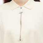 The Attico Women's Zip Front T-Shirt in Butter