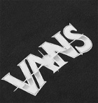 Vans - Dark Times Logo-Print Fleece-Back Cotton-Blend Jersey Hoodie - Black