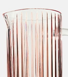Les-Ottomans Striped crystal jug