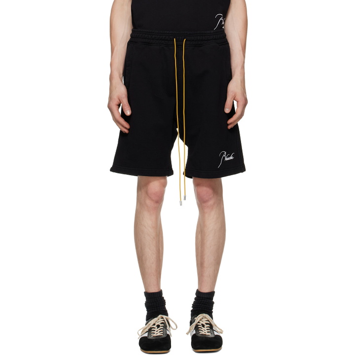 Photo: Rhude Black Classique Sweat Shorts