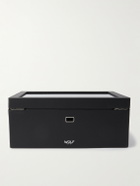 WOLF - Roadster Full-Grain Vegan Leather Ten-Piece Watch Box