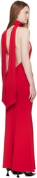 GUIZIO Red Siena Maxi Dress