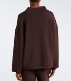 Varley Betsy draped jersey sweatshirt