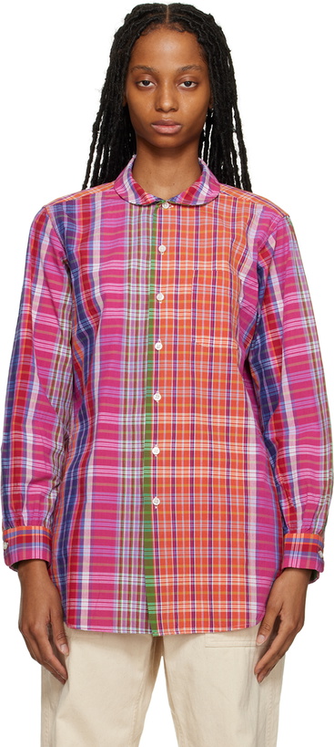 Photo: Engineered Garments Multicolor Rounded Collar Shirt