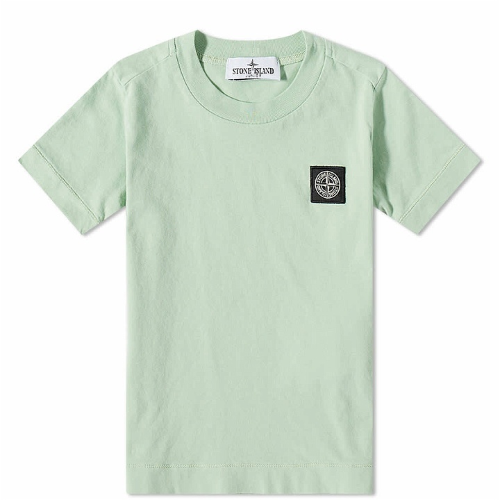 Photo: Stone Island Junior Patch Logo T-Shirt in Light Green