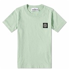 Stone Island Junior Patch Logo T-Shirt in Light Green